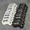 Lot de 10 Housses de Tête de Fer pour Club de Golf PING Ligne Jaune Classique 4-9+PWUS Fermeture Magnétique