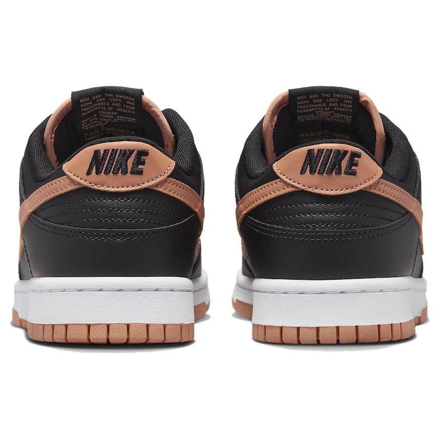 Nike Herren Dunk Low Schwarz Bernsteinbraun Herren Sneaker Weiß DV0831-004