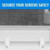 48Pcs Reusable Window Screen Clip And M4x25mm Screws Durably Nylon Fasteners For Storms Panel Secure Fits