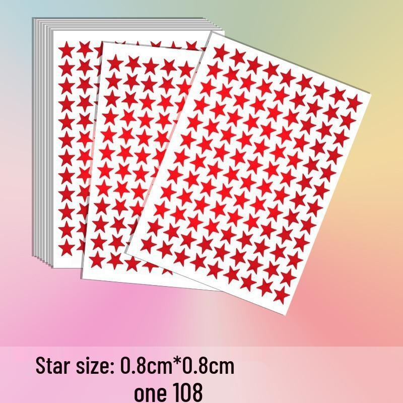 Five-Pointed Star Reward Stickers for Kindergarten - Teacher and Student Self-Discipline Chart