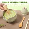 Chinese Handmade Matcha Tea Set with Ceramic Bowl Whisk Holder & Bamboo Stirrer Teaspoon Tea Ceremony Set Matcha Teaset Gift Set