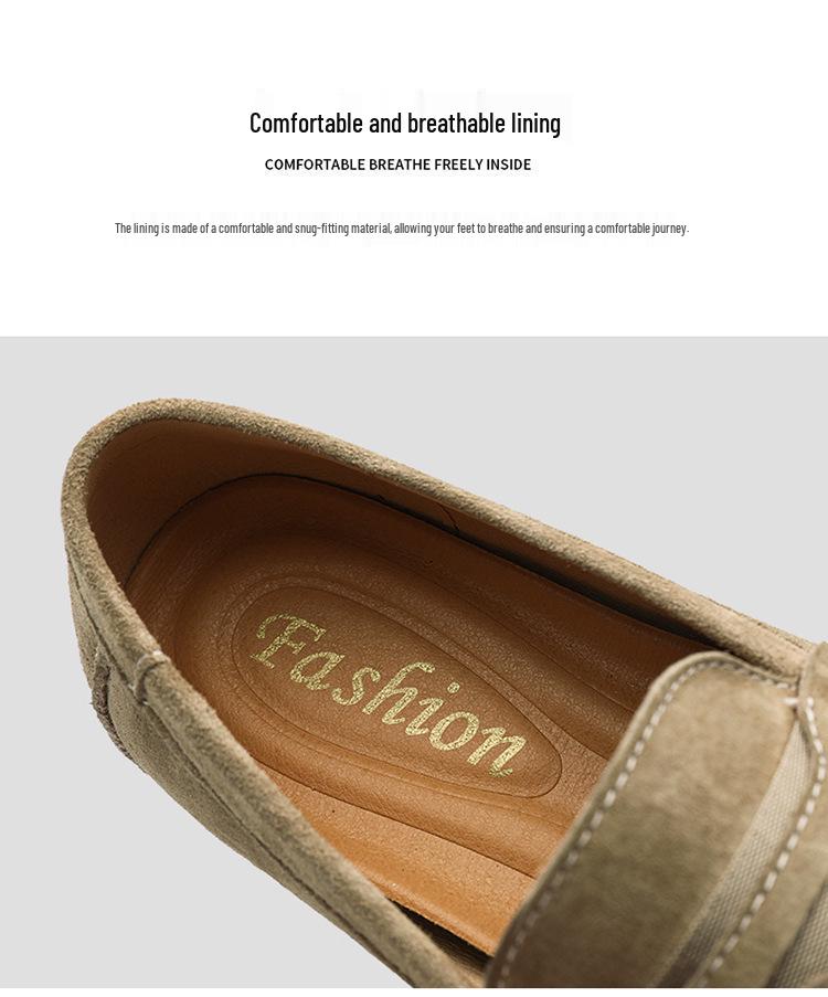 Men's Large Size Leather Slip-On Moccasin Loafers