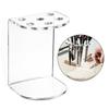 2 Pieces Acrylic Scissors Stand with 6 Slot Salon Barber Tool Organizers Desktop Comb Clip Storage Rack