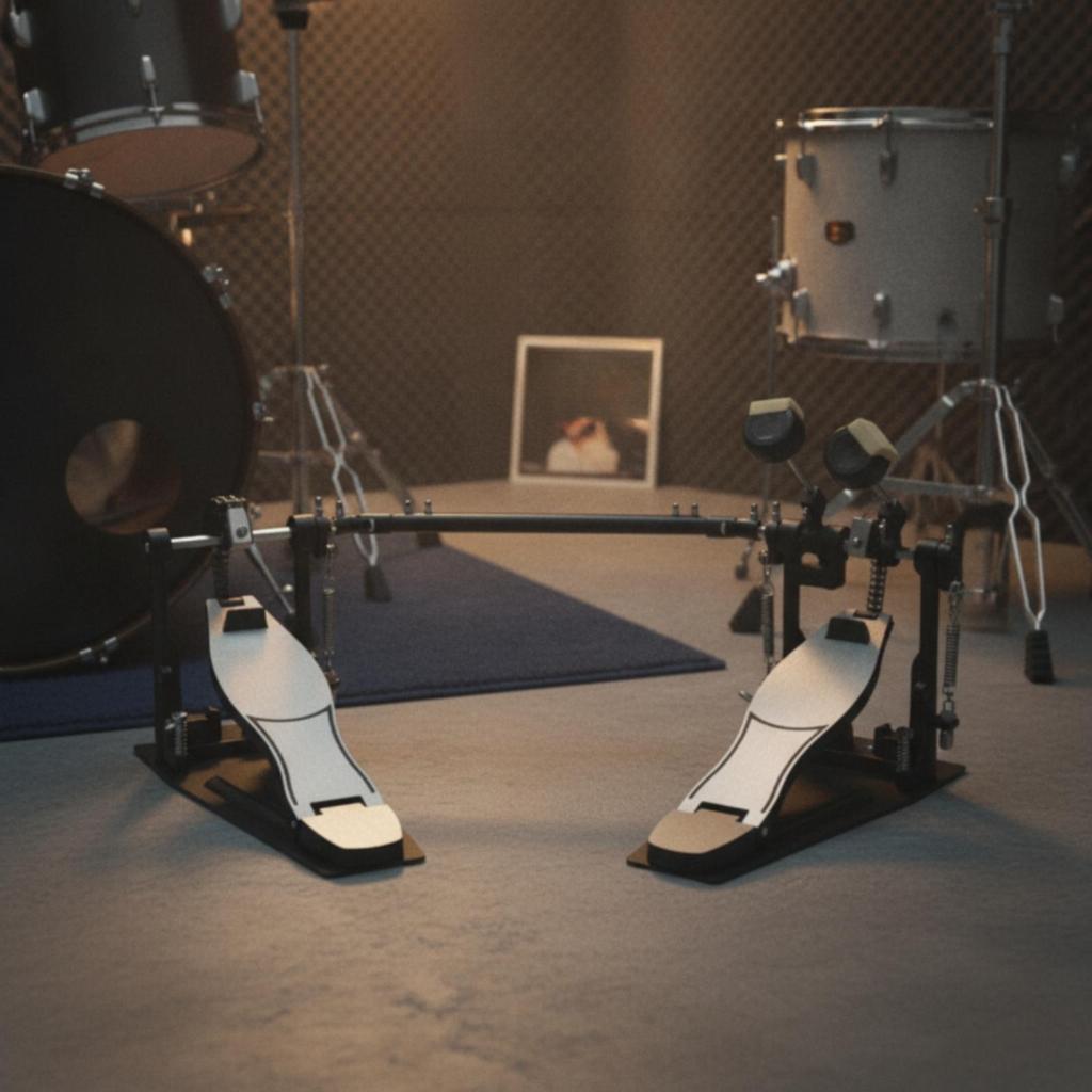 Doppelbass-Pedal Geschmeidiger Kick Professionell für Bühne, Schlagzeuger