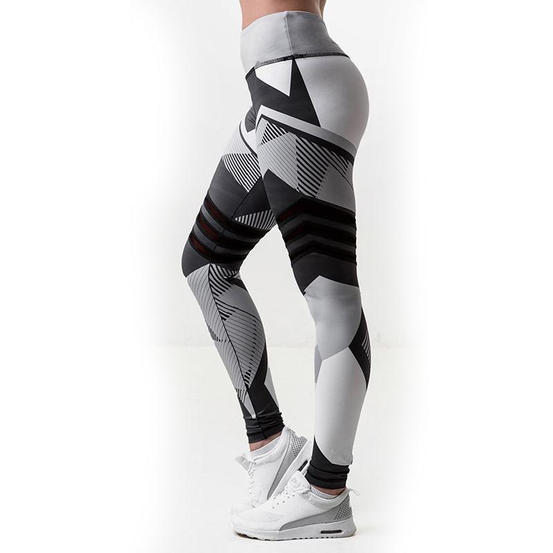 Digital Printing High Waist Women Casual Tight High Elastic Yoga Pants