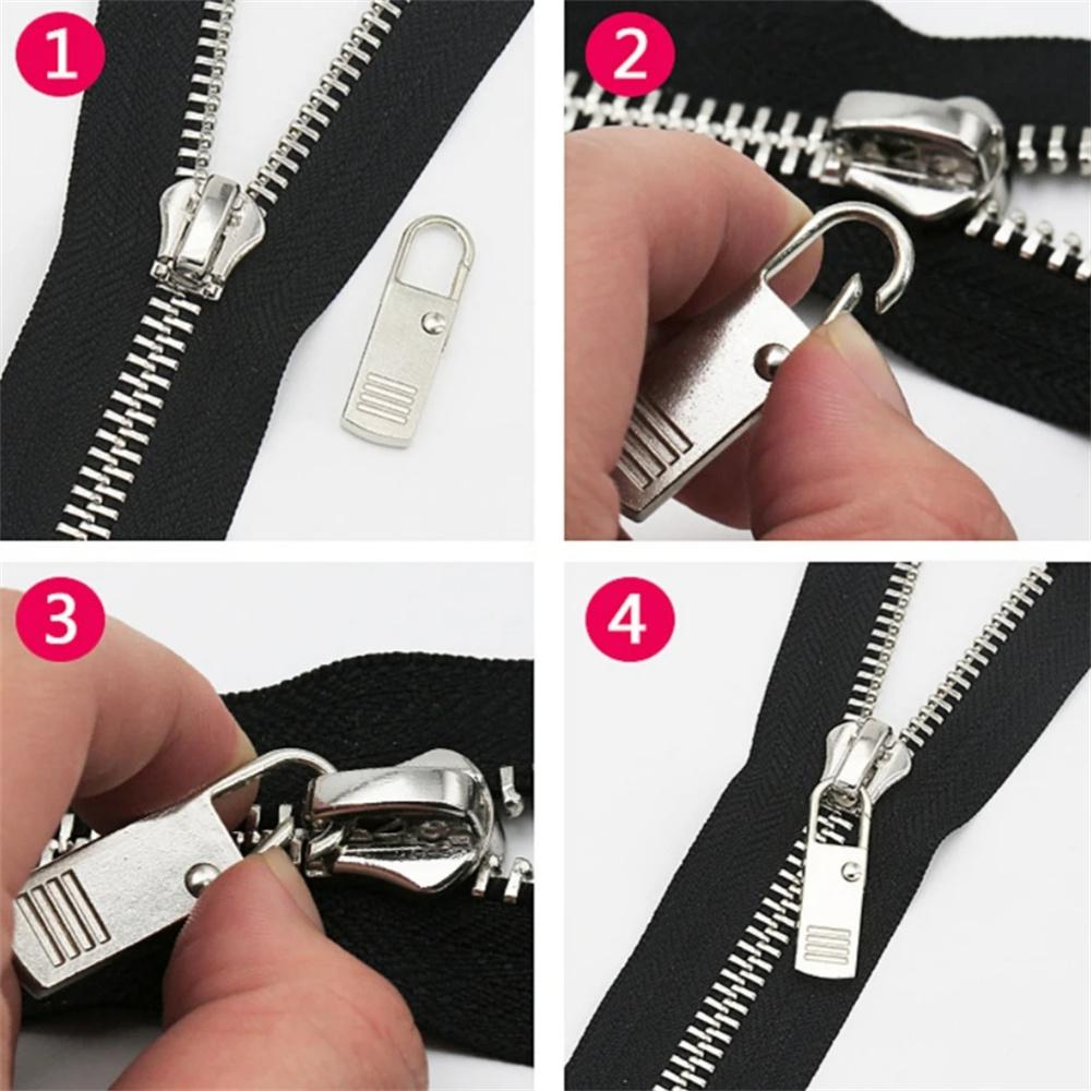 5 detachable zipper fasteners, repair and replacement of zippers for schoolbags, zipper for jeans, sewing accessories