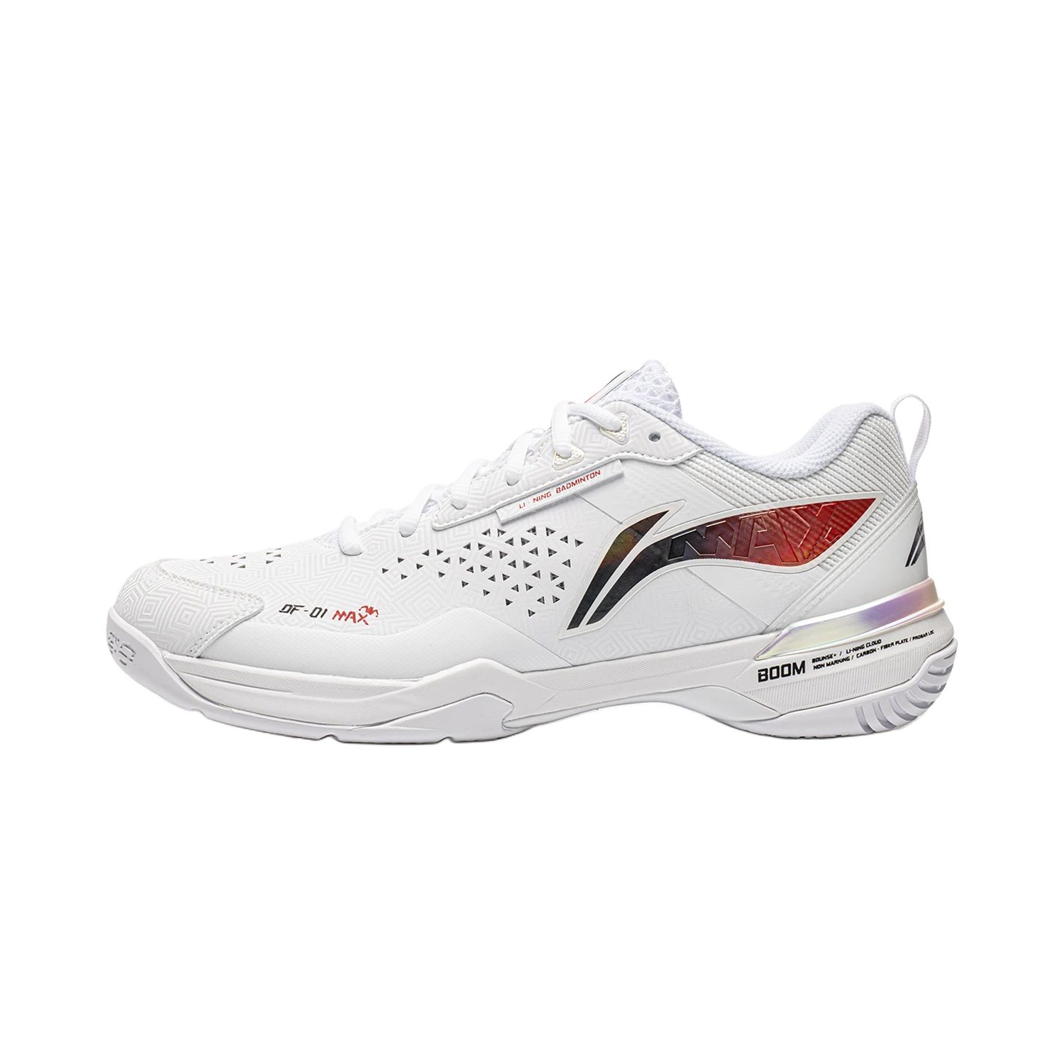 Li Ning Blade Max Neue Farbe Synthetisches Leder Leichtgewicht Professionell Atmungsaktiv Rückprall Niedrig geschnitten Badminton-Schuhe Unisex Sneaker Weiß AYAU003-11 45 white