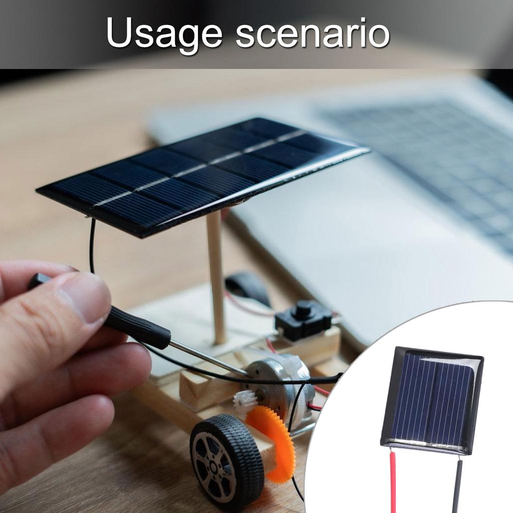 1V 85MA Solar Panel Dripping Glues Plate With Wire Solar Systems Module for Science And Technology Products Enduring