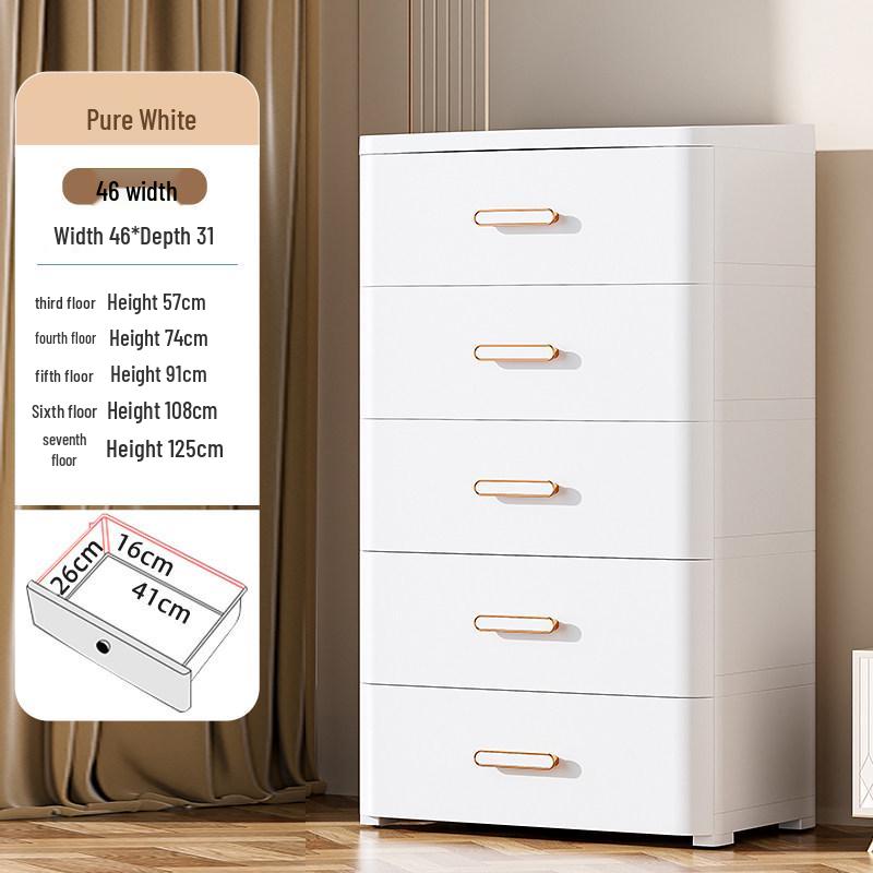 Thickened Drawer Storage Cabinet: Versatile Under-Desk, Living Room & Bedroom Organizer