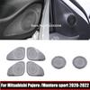For Mitsubishi Pajero Sport Montero Sport - Door Loudspeaker A Plillar Sound Speaker Cover Sticker Interior Accessories