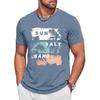 Runcati Mens Short Sleeve Crewneck Graphic Printed Casual T-Shirts | Hawaiian Style Tee, Summer Beach Vacation Daily Wear Tops