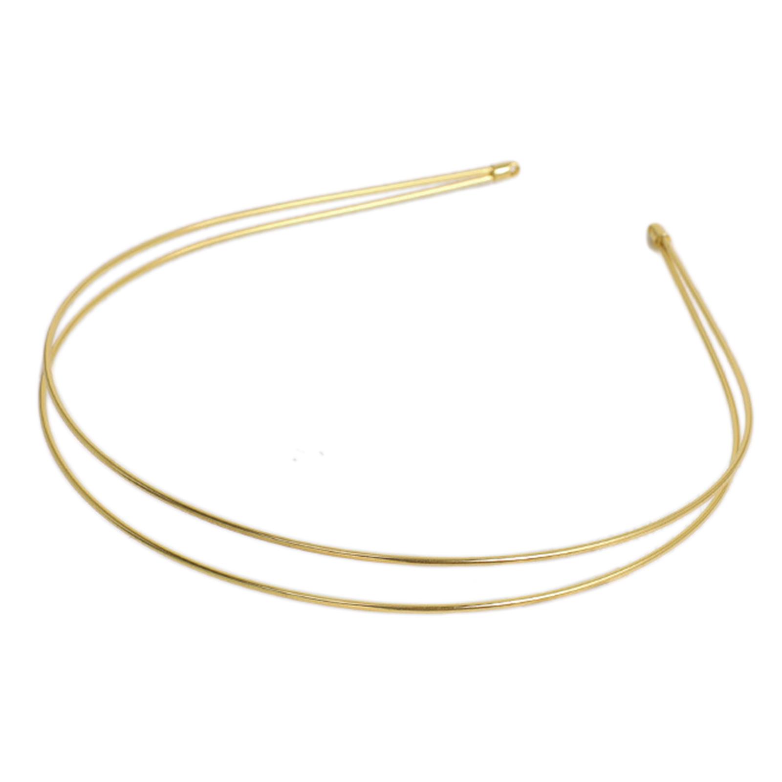 

Простые пустые жесткие металлические ободки Тонкий ободок-основа Тонкие простые проволочные резинки для волос Застежки Корона Тиары Каркас DIY Ремесла 1