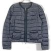 MONCLER CRISTALLETTE GIUBBOTTO collarless down Jacket 1 NavyUsed