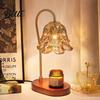 Candle Warm Lamp Warmer with Wooden Base Timer Function Adjustable Temperature Light Brightness Scented Wax Melter Decorative Table