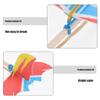 3pcs DIY Creative Aircraft Model Delicate Bird Design Kids Kids Toys Model Rubber Band Powered Aircraft Educational (Random