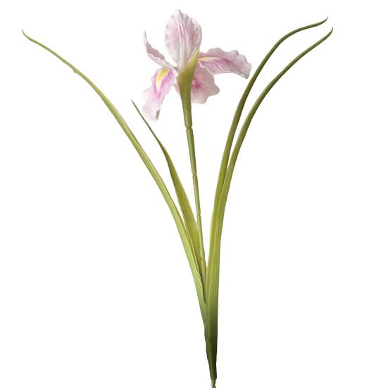 26" Artificial Iris Flower Flower Bouquet with Real Touch Fake Long Stem