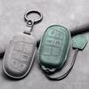 Leather Car Key Case Cover Keychain For Jeep Wrangler Commander Compass Patriot Renegade Cherokee grand cherokee Keyring