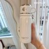 316 Stainless Steel Insulated Double-Drink Cup with Tea-Water Separation and Straw - Portable, Thickened, and Handheld for Outdoor Use