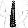 Total Length Diameter Anal Anal Prostate Anal Super Particle Protruding with Suction Black 34cm, 8cm, Plug, Beads, Expansion, Thick, Spiral, Bumps,