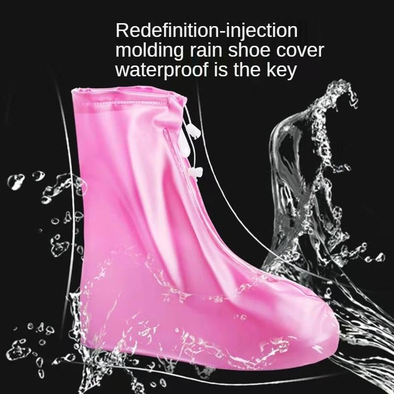 Children Shoe Cover Waterproof Silicone Sport Rain Boot Cover with Layer Non-slip Material Wear-resistant Thick Shoes Cover
