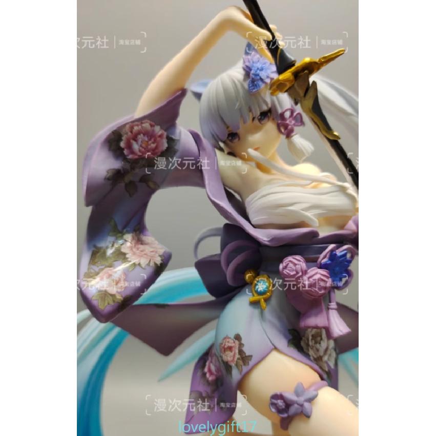 Genshin Impact Kamisato Ayaka Anime Figure PVC Model Statue Doll Toys No Box