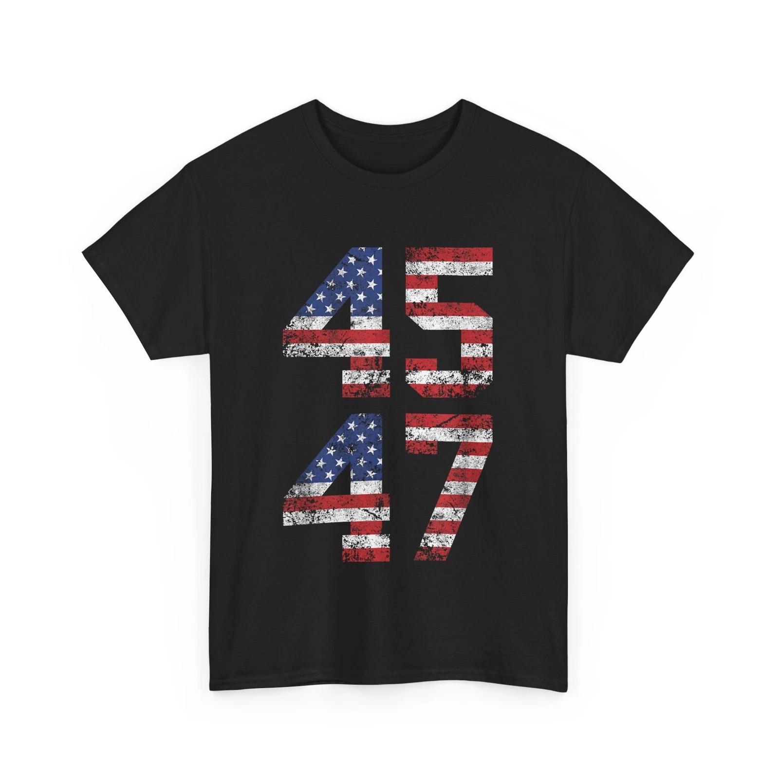 Trump 2025 47 Vintage American Flag Retro 45 - 47 Trump 2025 T shirt 3XL