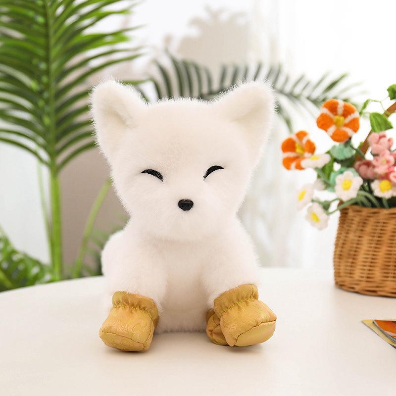 

Fox Simulation Plush Toy Doll – New Animal Rag Doll for Kids Gift 22 cm белый