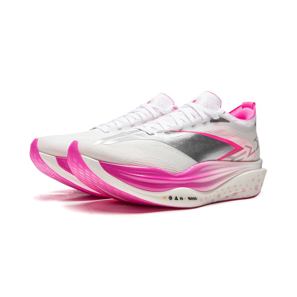 Li Ning Feidian 6 ELITE Amortiguación Antideslizante Resistente a la Abrasión Rebote Caña Baja Placa de Carbono Zapatillas de Running Unisex ARMW001-22
