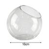 Eloquent Clear Borosilicate Glass Terrarium Vase for For Succulents Decor Open Mouth Bauble Sizes 13.5cm 15cm 16cm 18cm 20cm