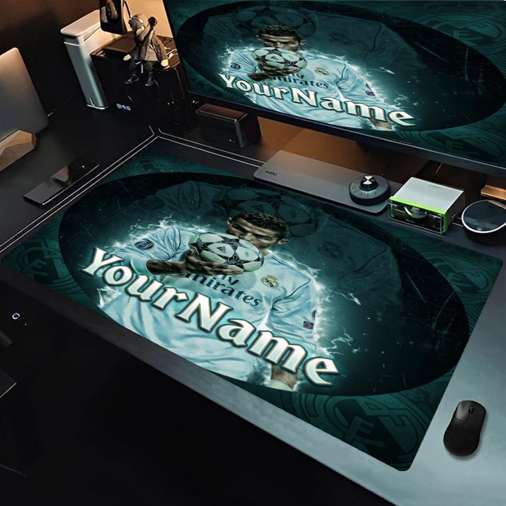 Cristiano Ronaldo Customize Your Name Mouse Pad Desk Mouse Pad Ultralong Desk Mat Nonslip Rubber Base Perfect Gift For Gamers