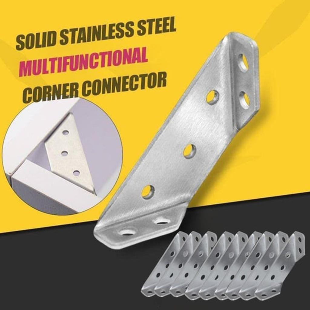 Stainless Steel Small Corner Bracket Support Frame Furniture Corner Bracket Connector Corner Bracket