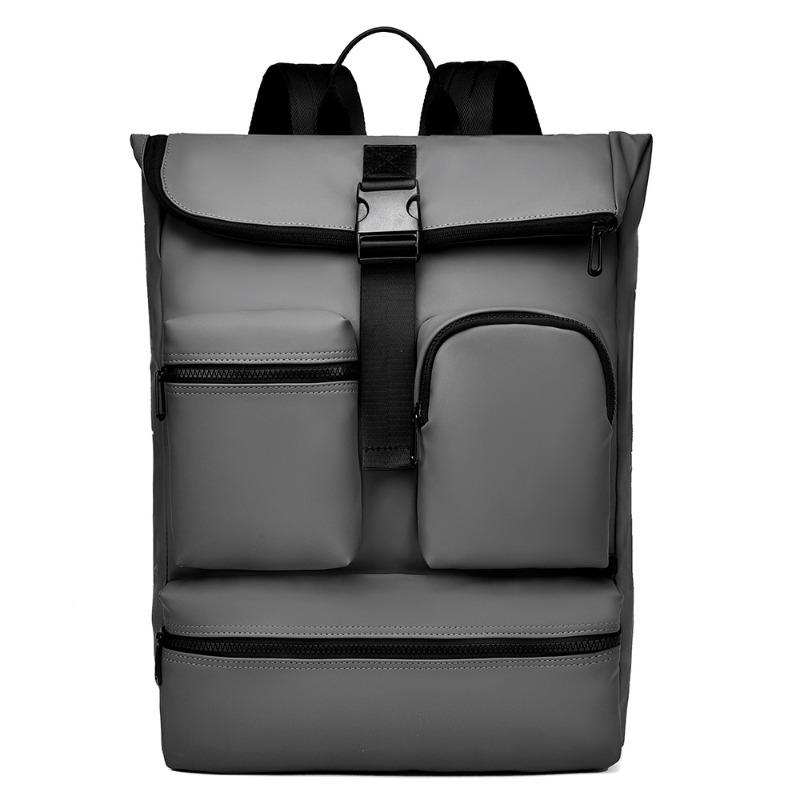 New Simple Backpack Men's Large Capacity Casual Travel Bag Computer Light Business Commuter Backpack