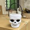 2Pcs Halloween Candy Buckets Witch Cauldron Ghost Pumpkin Skull Bucket Trick or Treat Candy Bowl Party Supplies Home Decoration