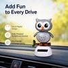 Cute Swinging Owl Toy Car Interior Solar Dancing Toy Car Dashboard Ornament Auto Dashboard Dancing Figurine Ornament Accessories