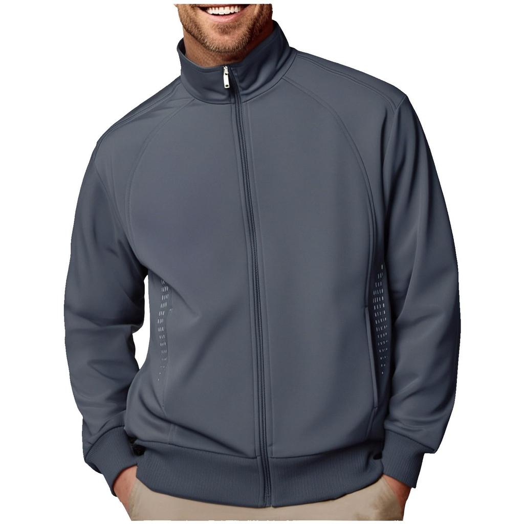 Men's  Leisure  American Style  Versatile  Zipper  Long Sleeves  Sports  Cardigan  Jacket