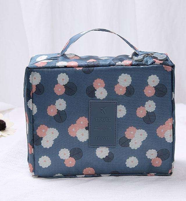 Multifunktionale Reise-Make-up-Tasche für Mädchen, wasserdichter, tragbarer Kosmetik-Organizer mit mehreren Fächern für Damen