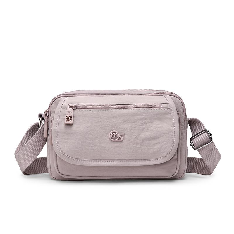 Kompaktní crossbody taška s více kapsami na zip pro muže a ženy