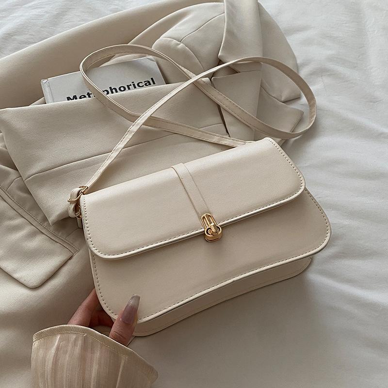 High-end, Niche Baguette Bag, Fashionable Crossbody Bag, Women's Retro Single-shoulder Underarm Bag