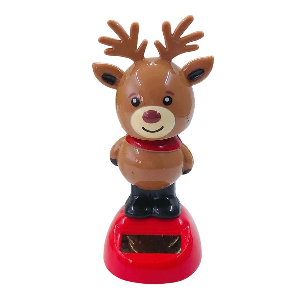 Car Ornament Creative Solar Swing Doll Shaking Santa Claus Gift Cartoon Christmas Gifts Car Decoration for Children