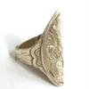 Chinese Tibet Silver Handmade Dragon Statue Ring Old Ornament Gift Collection