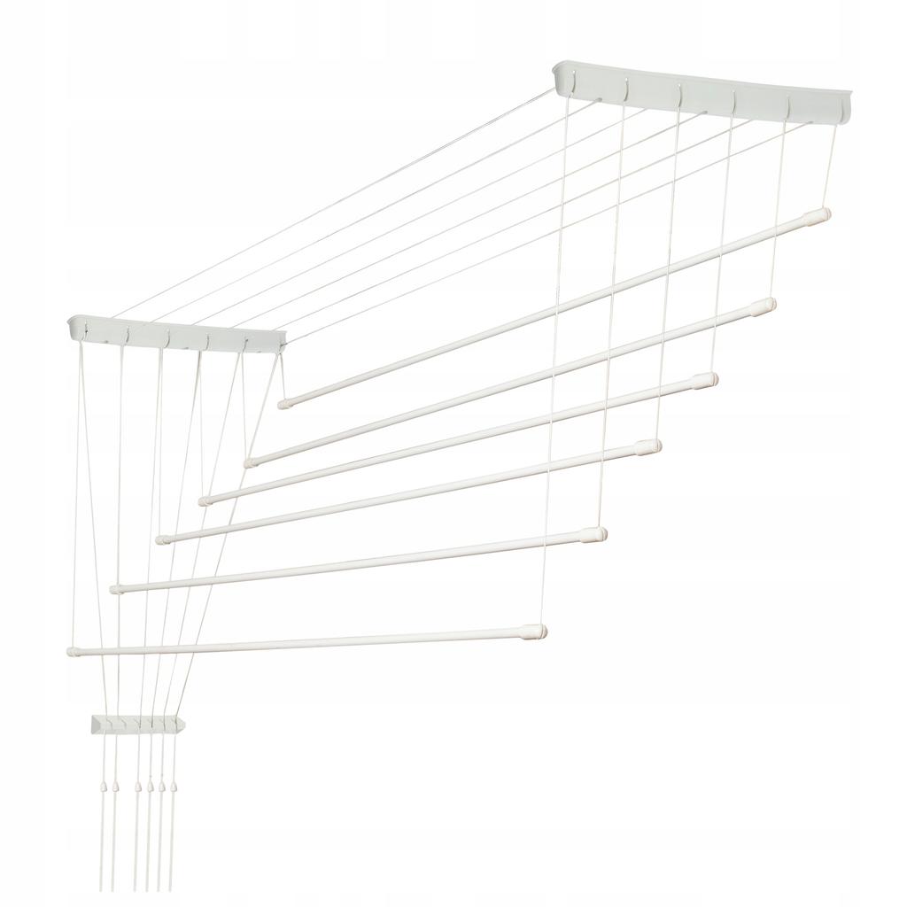 KADAX Wäscheständer Deckenmontage Badezimmer 6 Stangen Robust Stabil