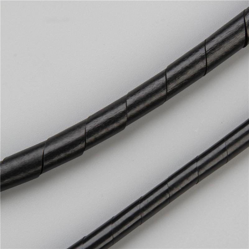 Tubo de Gestión de Cables en Espiral Blanco y Negro - 6 mm, 8 mm, 10 mm Protección de Arnés de Cables.