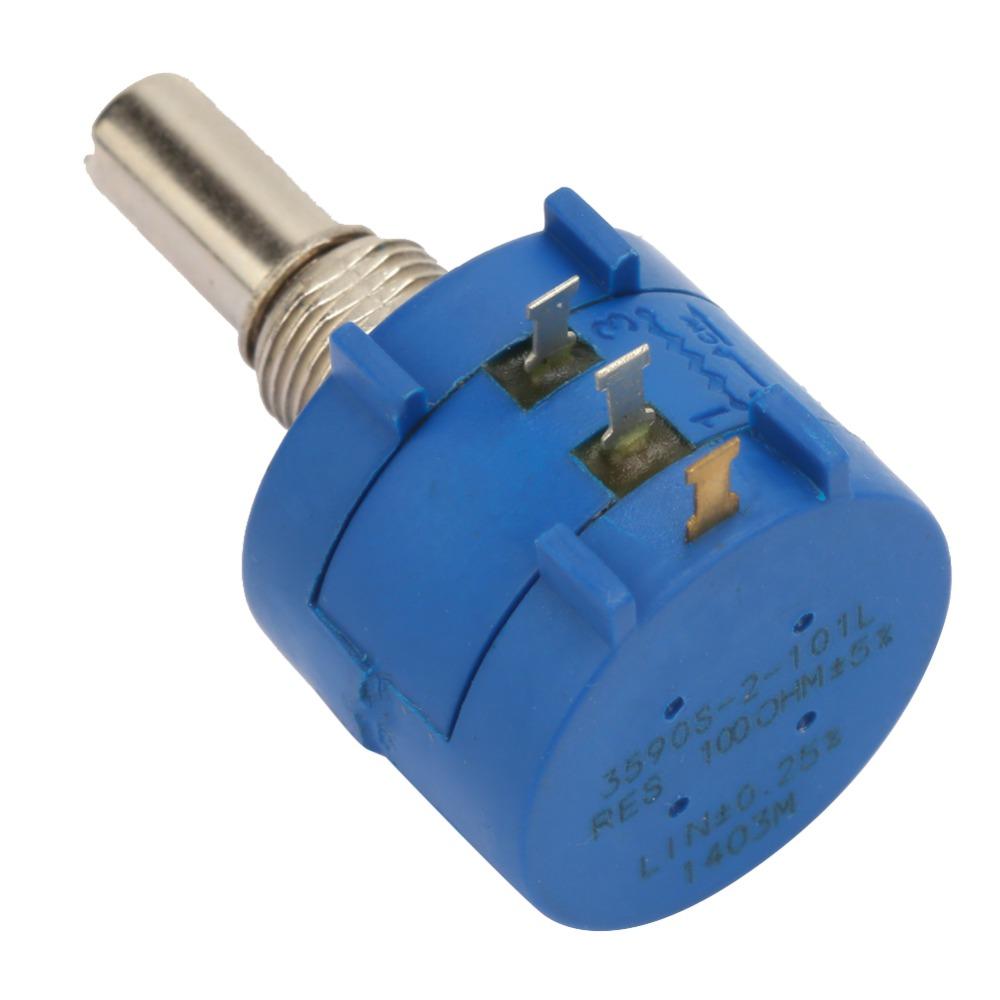 3590S-2-101L Potentiometer Counting Dial Wirewound Potentiometer  Electronic Control Systems