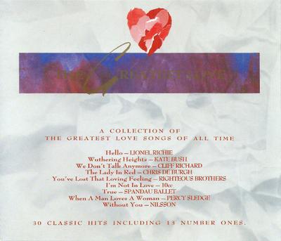 CD VARIOUS - The Greatest Love TCD2316 Telstar 1988 UK Dance & Electronica Used
