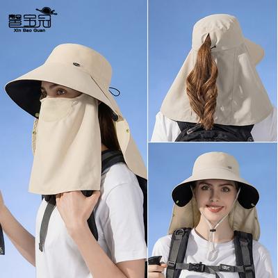 Summer and Spring Sun Protection Hats, Sun Hats, Wide-brimmed Hats, Shawls, Neck Protectors, Fisherman Hats