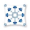 Blue Mandala Flower Geometric Print Pillowcase Living Room Sofa Bedroom Car Office Cushion Cover Home Decoration Ornament