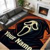 Crystal Velvet Rug Custom Name Text, Soft Non Slip Floor Mat Home DecorScream Ghostface