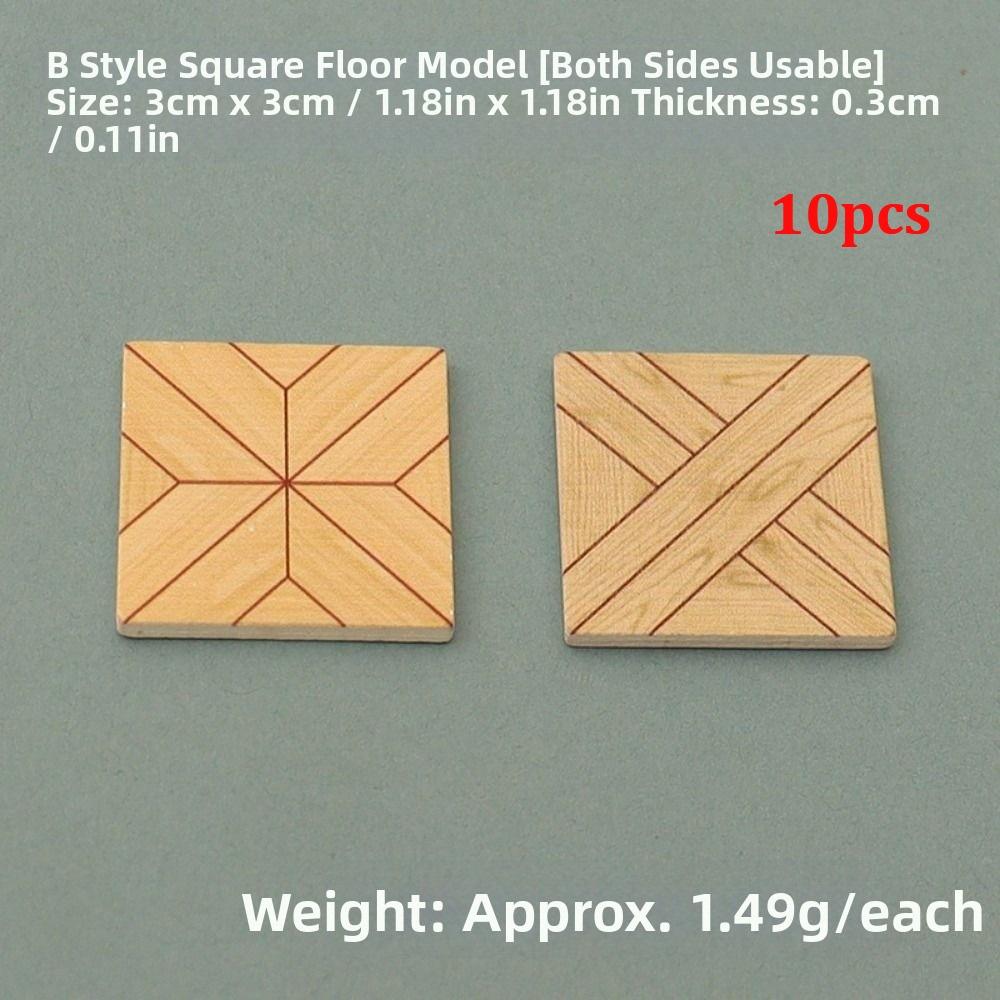 10 Stück Mini Holzboden Holz Puppenhaus Bodenfliesen Passen 1:12 Puppenhaus