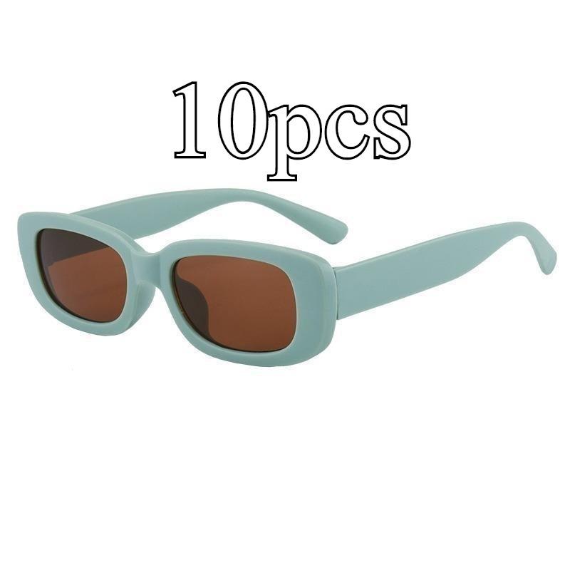 Korean Retro Square Child Sunglasses for Kids Fashion Oval Solid Color Children Eyewear UV400