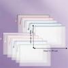 Clear Mesh Zipper Bags Waterproof File Pouch Essential Document Storage Bag  Homework